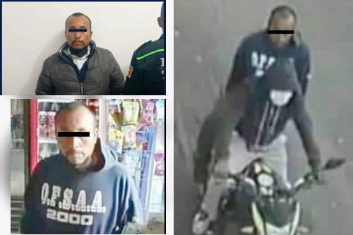 Policía de Toluca captura a "motorratón" que asaltó dos comercios